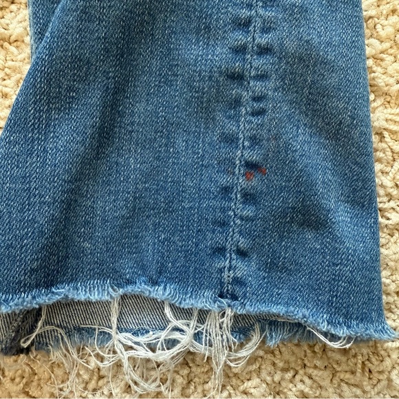 MOTHER The Mid Rise Dazzler Ankle Fray Medium Blue Wash 29 - Picture 8 of 13